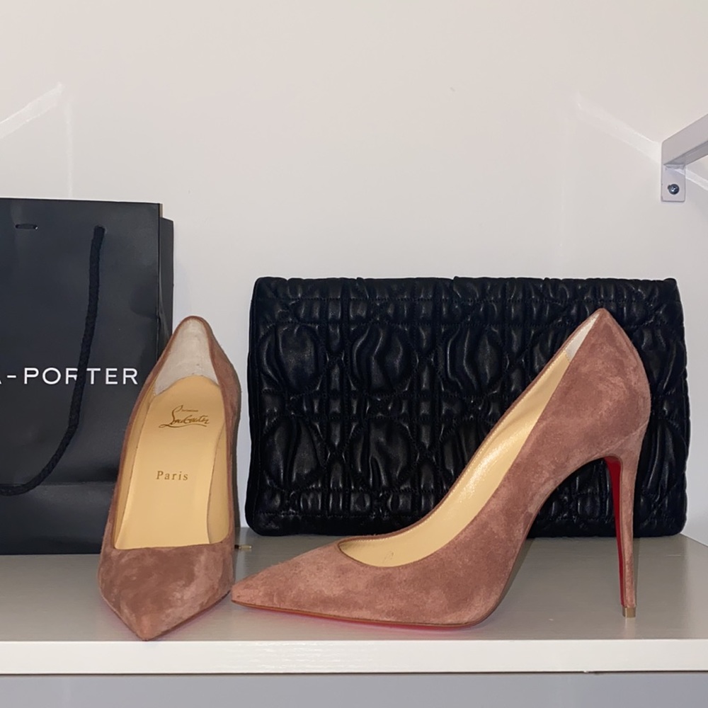 Louboutin Suede Kate 100 sz 38